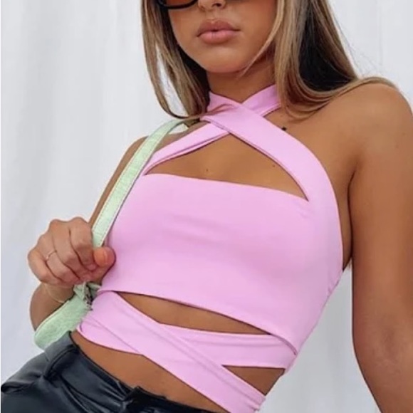 White Fox - Summer Evenings Crop / matcha/lime green / XS - Picture 3 of 3